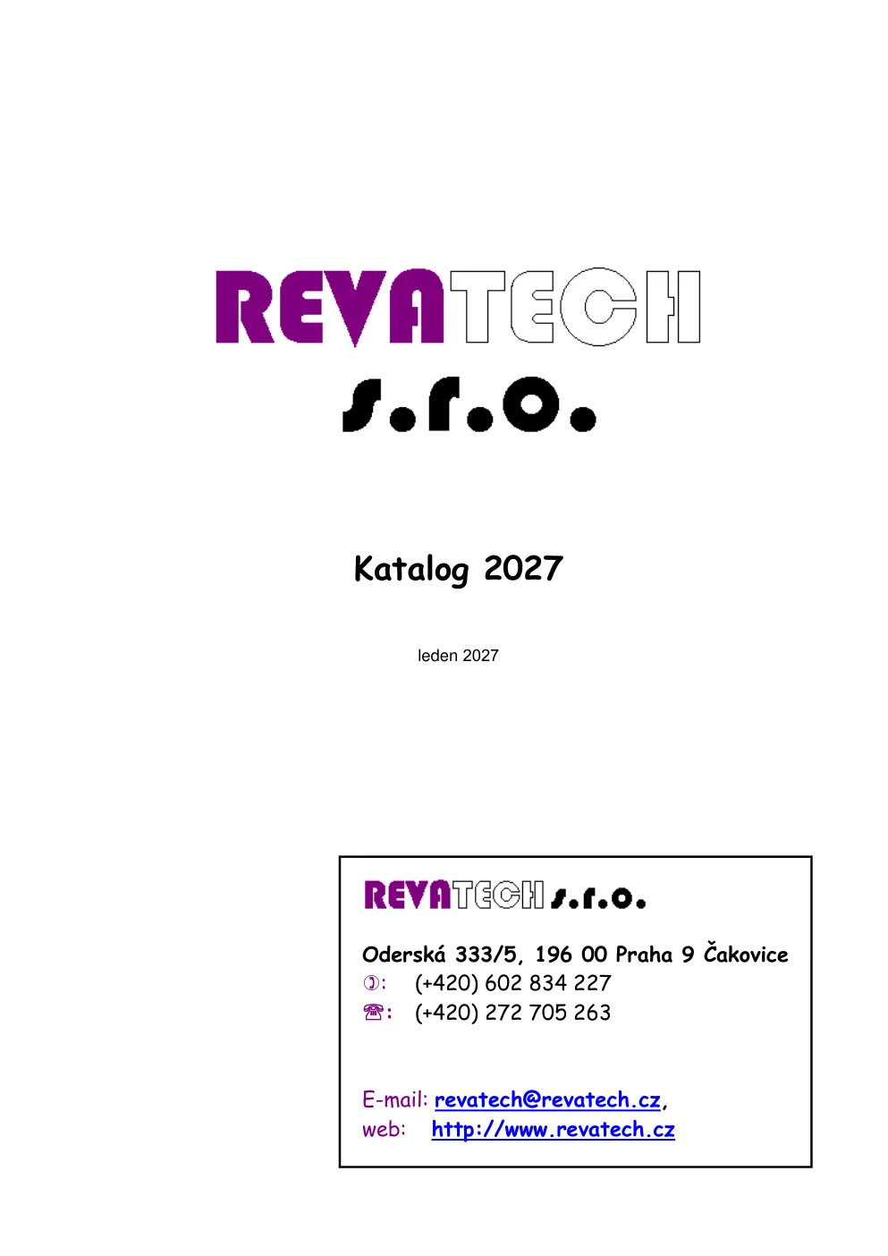 Obálka katalogu 19″ prvků a skříněk 2027