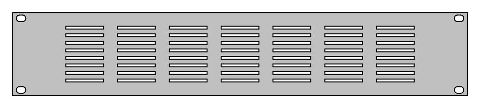 Panel s větracími otvory II – výkres